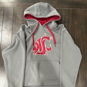 WSU grey and red hoodie